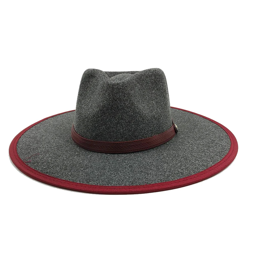 Fedora Hat for Women/Men Luxury Big brim Panama Jazz Hat Heart Top Design Classic Gentleman Elegant Hat Wholesale