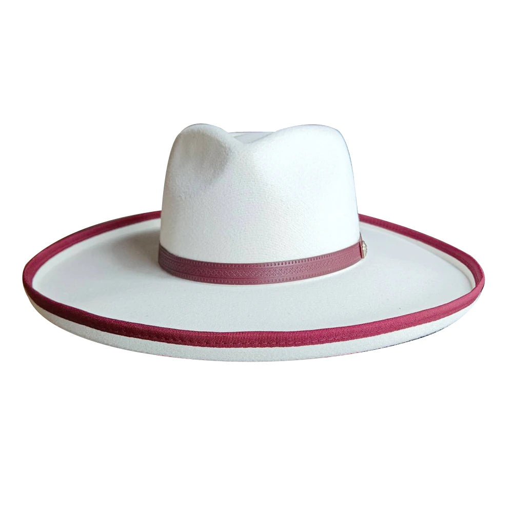 Fedora Hat for Women/Men Luxury Big brim Panama Jazz Hat Heart Top Design Classic Gentleman Elegant Hat Wholesale