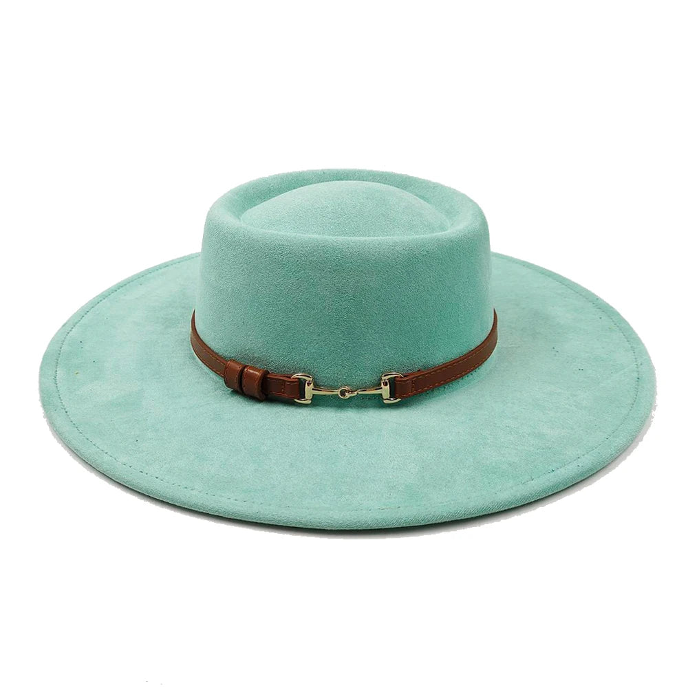 Fedora Hat for Women/Men Luxury Big brim Panama Jazz Hat Heart Top Design Classic Gentleman Elegant Hat Wholesale