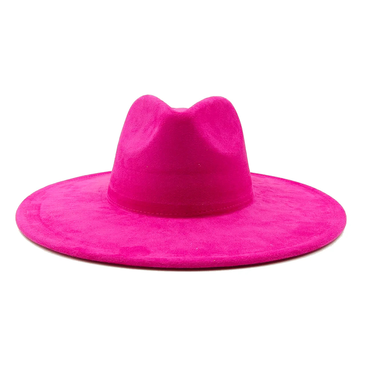 Suede fedora hat heart top 9.5cm brim feather accessories wide brim jazz hat men and women panama hat  sombrero mujer gorras