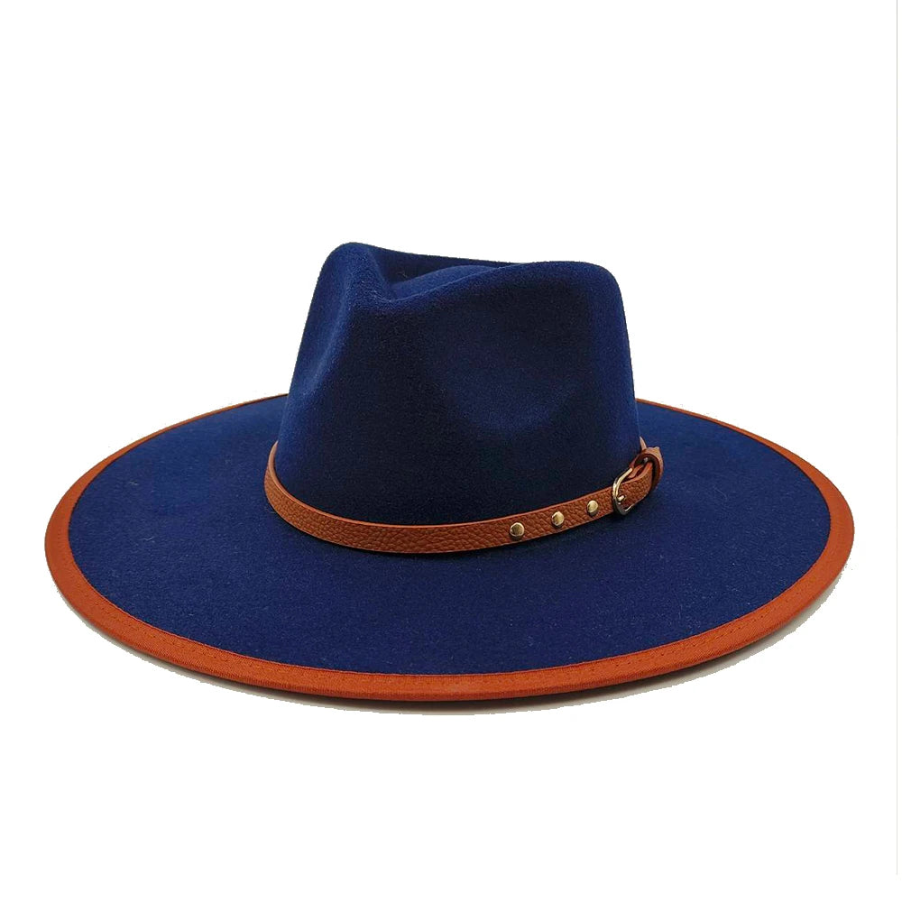 Fedora Hat for Women/Men Luxury Big brim Panama Jazz Hat Heart Top Design Classic Gentleman Elegant Hat Wholesale