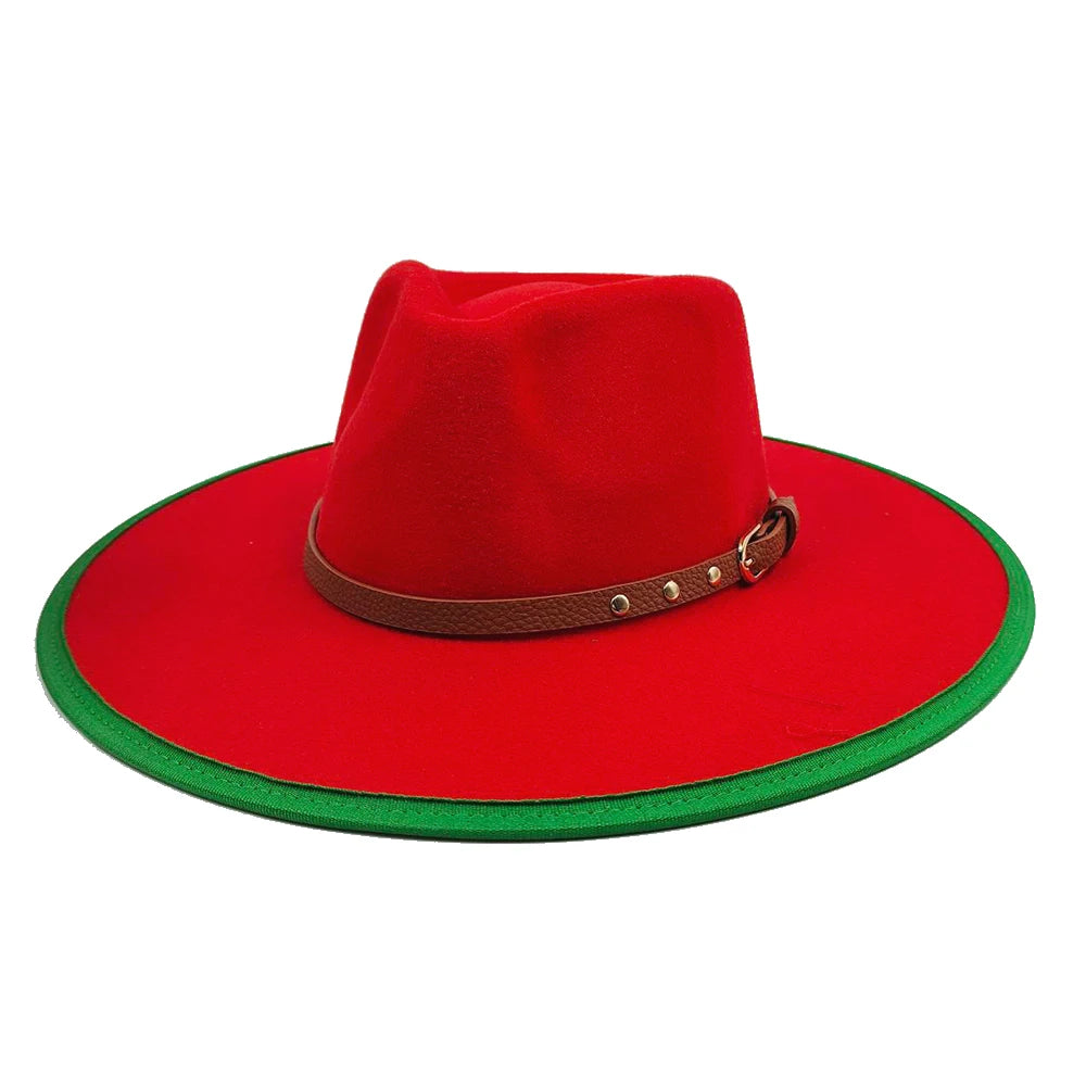 Fedora Hat for Women/Men Luxury Big brim Panama Jazz Hat Heart Top Design Classic Gentleman Elegant Hat Wholesale