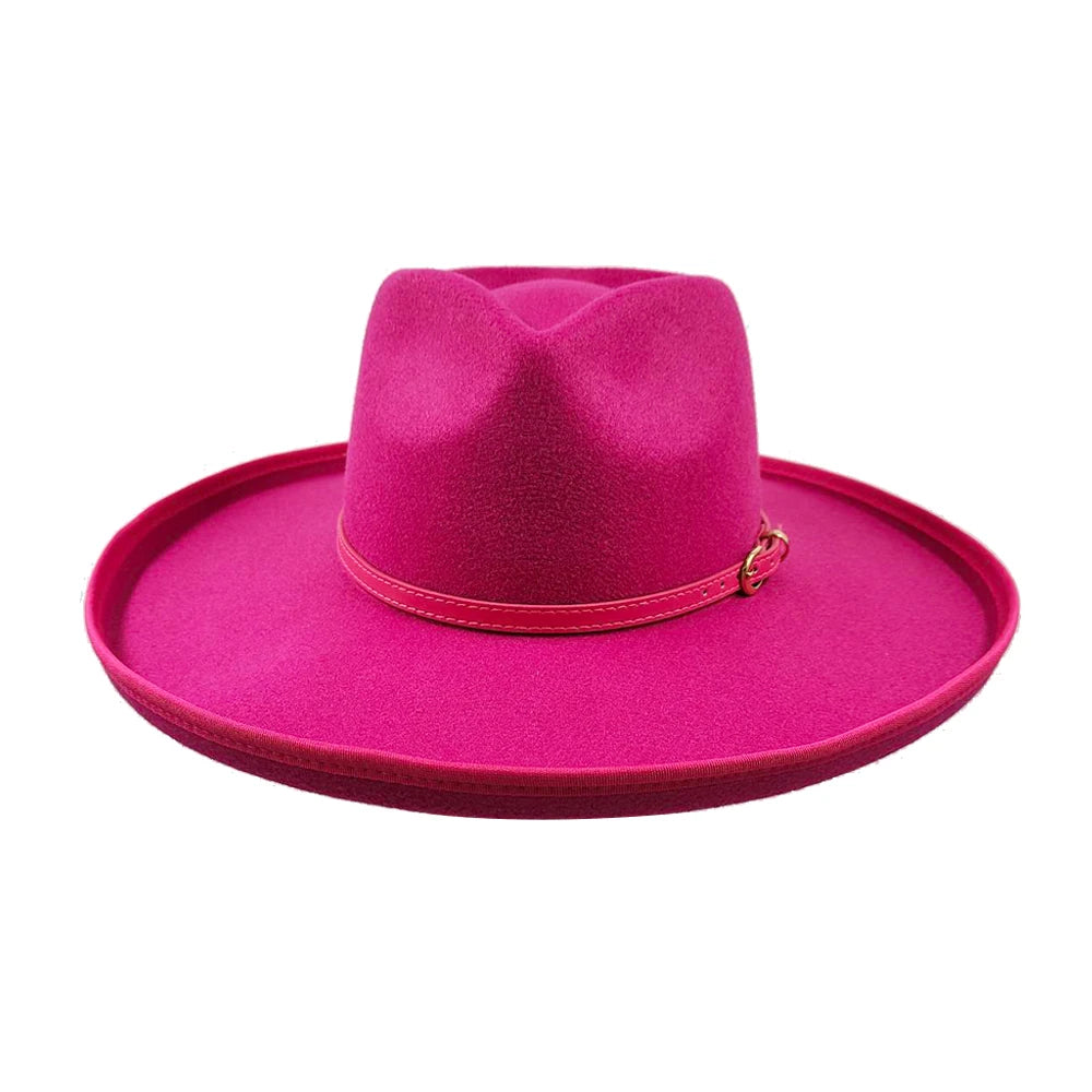 Fedora Hat for Women/Men Luxury Big brim Panama Jazz Hat Heart Top Design Classic Gentleman Elegant Hat Wholesale