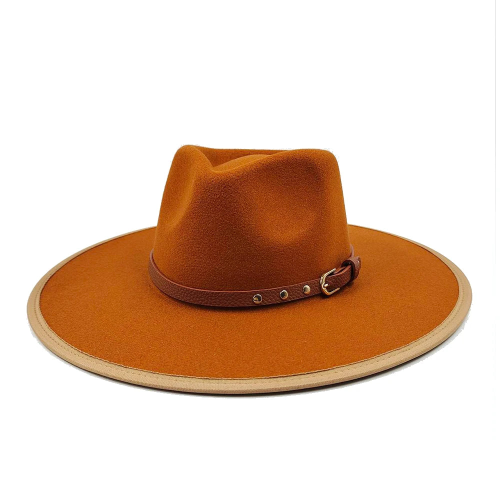 Fedora Hat for Women/Men Luxury Big brim Panama Jazz Hat Heart Top Design Classic Gentleman Elegant Hat Wholesale