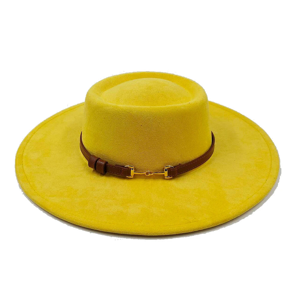 Fedora Hat for Women/Men Luxury Big brim Panama Jazz Hat Heart Top Design Classic Gentleman Elegant Hat Wholesale