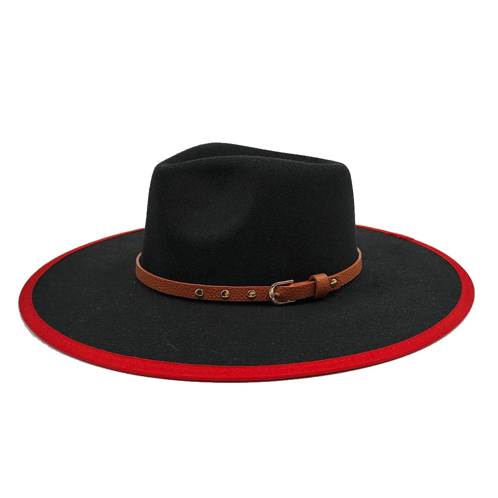 Fedora Hat for Women/Men Luxury Big brim Panama Jazz Hat Heart Top Design Classic Gentleman Elegant Hat Wholesale