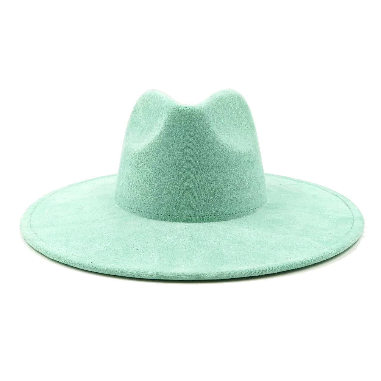 Suede fedora hat heart top 9.5cm brim feather accessories wide brim jazz hat men and women panama hat  sombrero mujer gorras