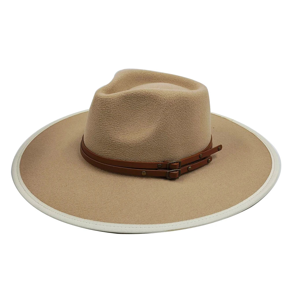 Fedora Hat for Women/Men Luxury Big brim Panama Jazz Hat Heart Top Design Classic Gentleman Elegant Hat Wholesale
