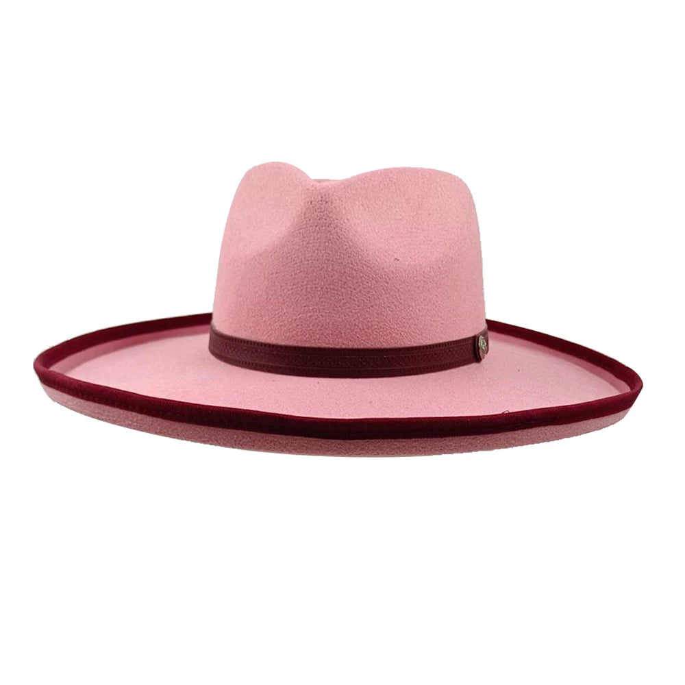 Fedora Hat for Women/Men Luxury Big brim Panama Jazz Hat Heart Top Design Classic Gentleman Elegant Hat Wholesale