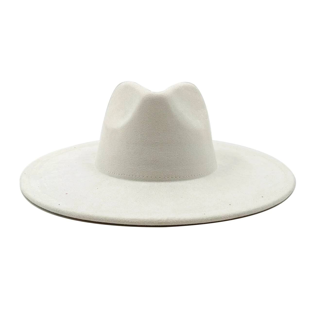 Suede fedora hat heart top 9.5cm brim feather accessories wide brim jazz hat men and women panama hat  sombrero mujer gorras