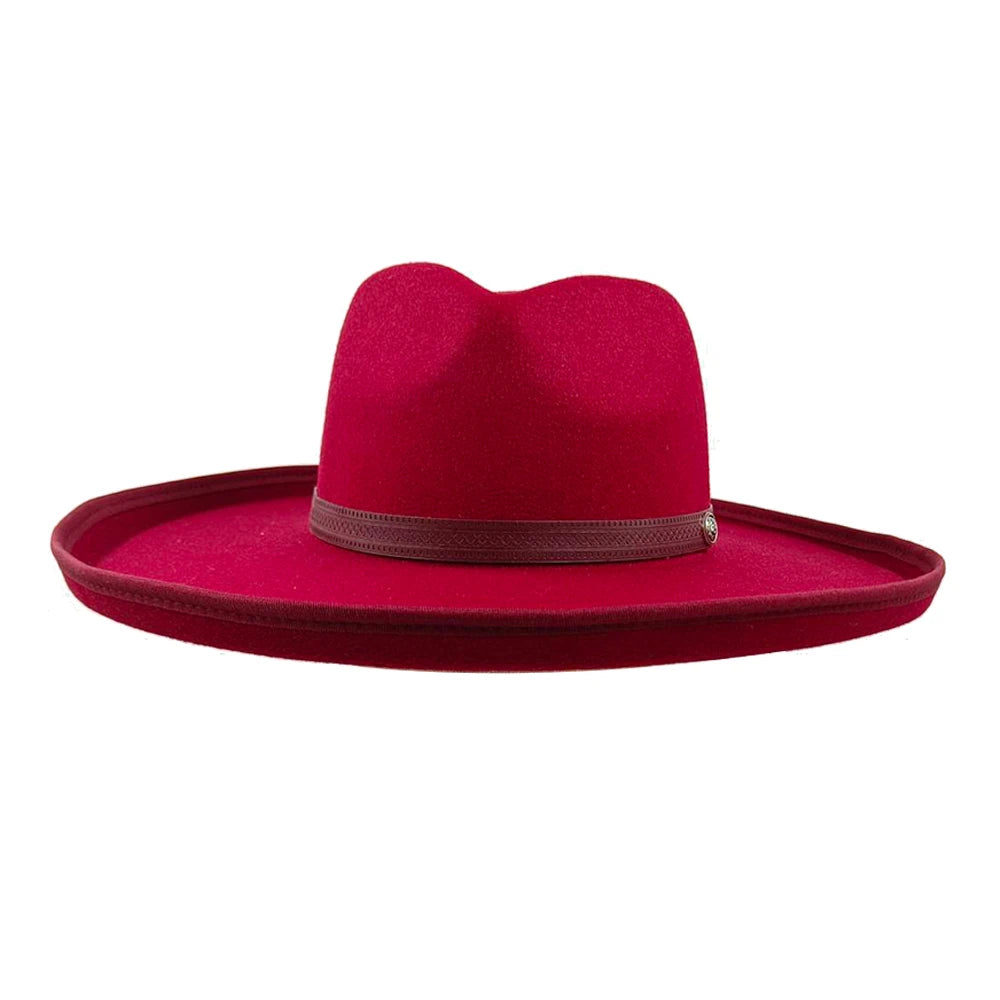Fedora Hat for Women/Men Luxury Big brim Panama Jazz Hat Heart Top Design Classic Gentleman Elegant Hat Wholesale