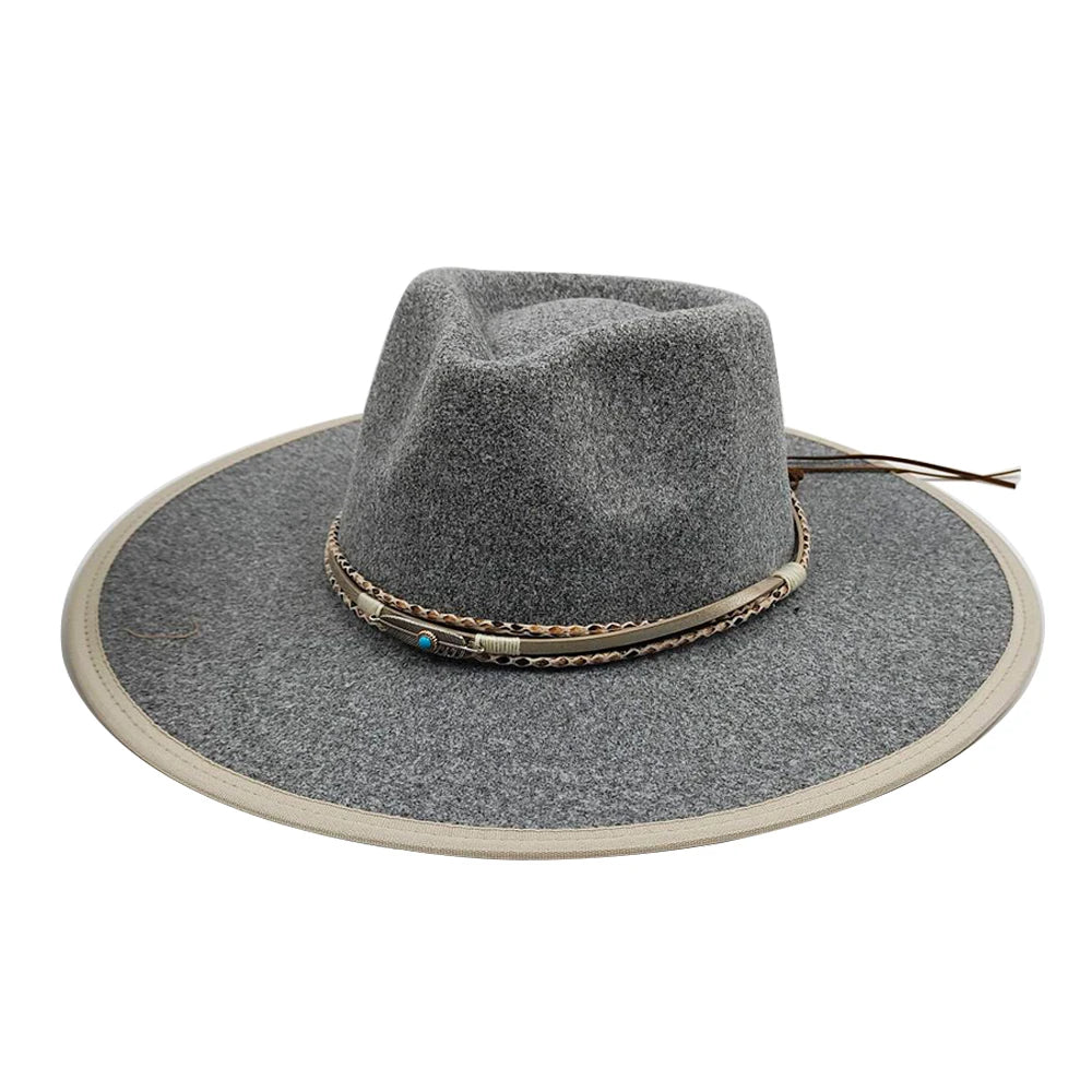 Fedora Hat for Women/Men Luxury Big brim Panama Jazz Hat Heart Top Design Classic Gentleman Elegant Hat Wholesale