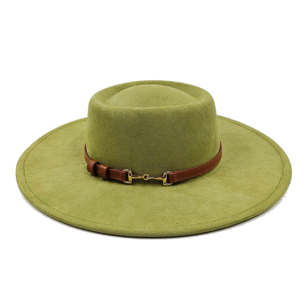Fedora Hat for Women/Men Luxury Big brim Panama Jazz Hat Heart Top Design Classic Gentleman Elegant Hat Wholesale
