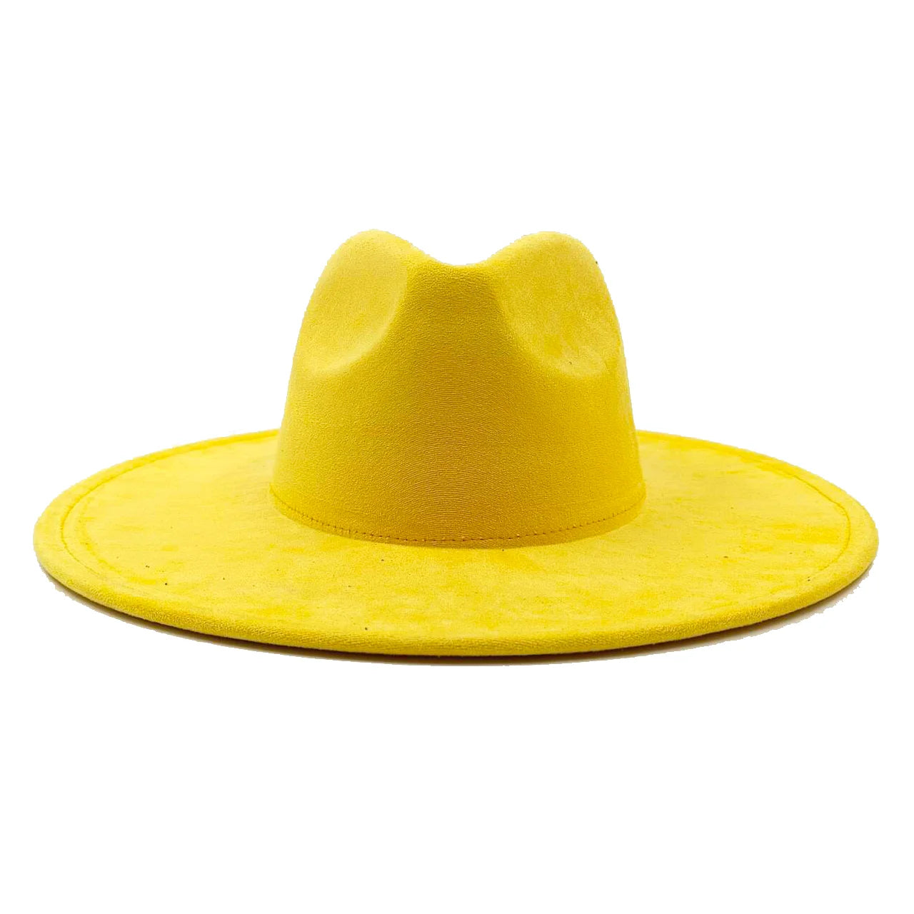 Suede fedora hat heart top 9.5cm brim feather accessories wide brim jazz hat men and women panama hat  sombrero mujer gorras