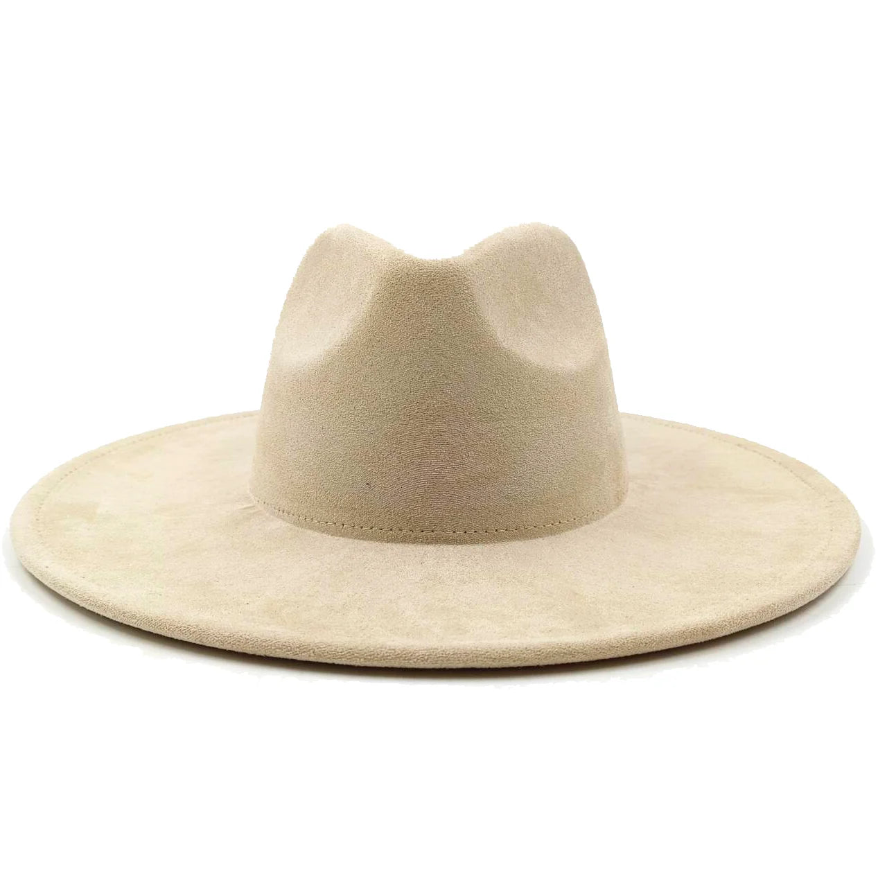 Suede fedora hat heart top 9.5cm brim feather accessories wide brim jazz hat men and women panama hat  sombrero mujer gorras