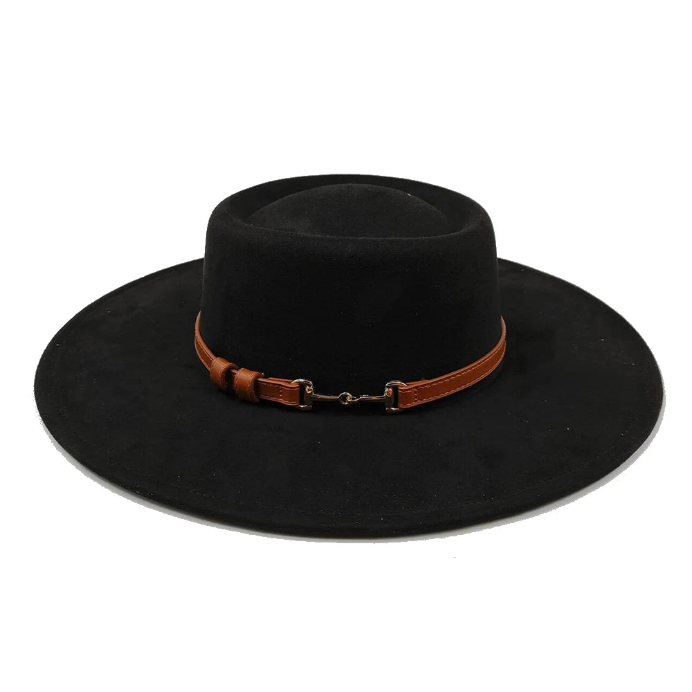 Fedora Hat for Women/Men Luxury Big brim Panama Jazz Hat Heart Top Design Classic Gentleman Elegant Hat Wholesale