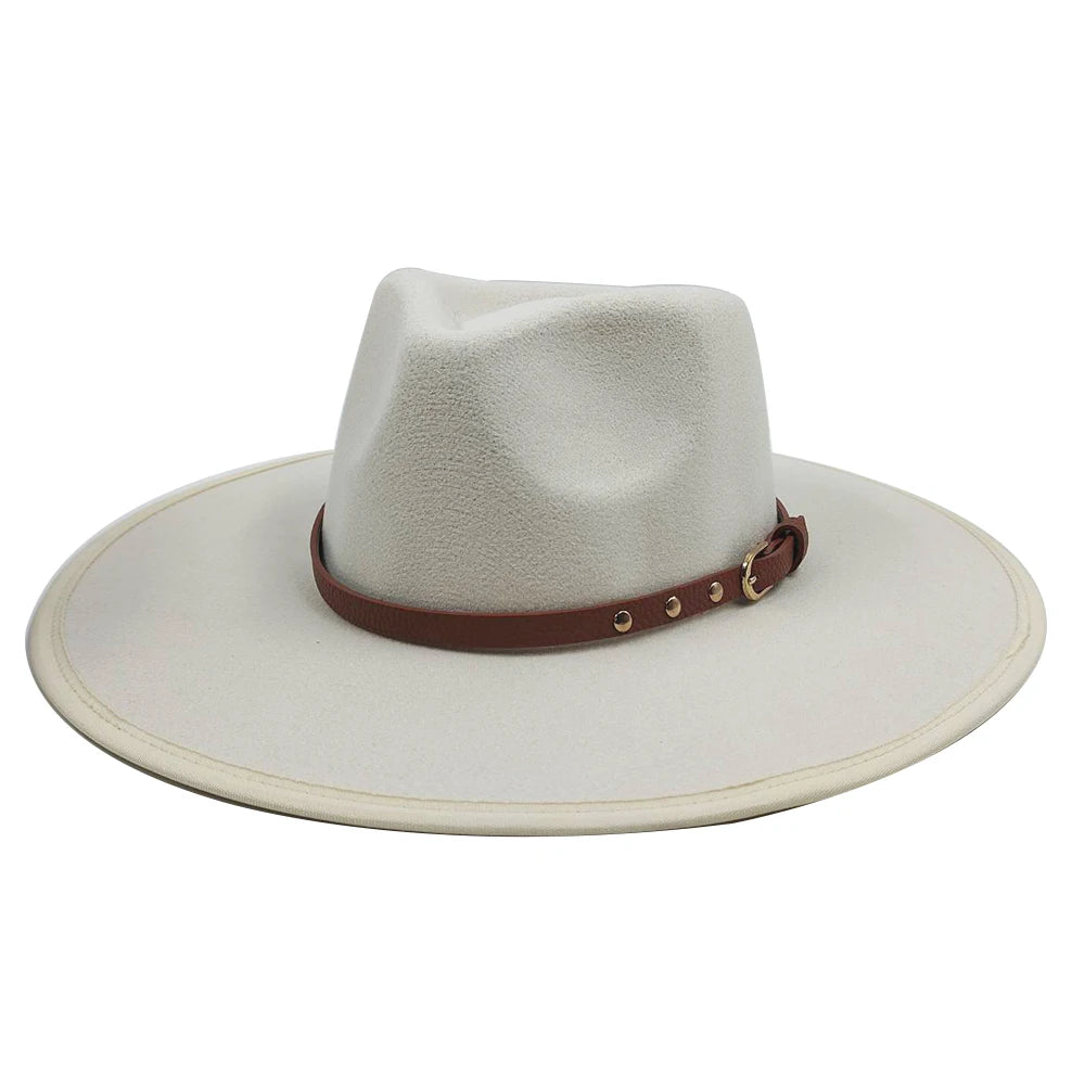Fedora Hat for Women/Men Luxury Big brim Panama Jazz Hat Heart Top Design Classic Gentleman Elegant Hat Wholesale