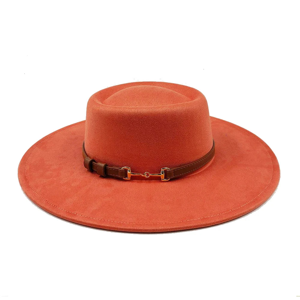 Fedora Hat for Women/Men Luxury Big brim Panama Jazz Hat Heart Top Design Classic Gentleman Elegant Hat Wholesale